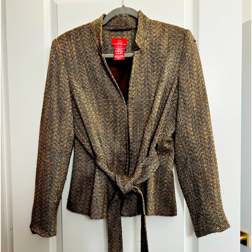 Vintage OSCAR DE LA RENTA belted jacket